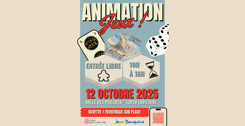 Journée jeux de société, en famille, Louverné