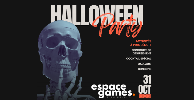 Halloween Party, à partir de 7 ans, Espace Games, Château-Gontier