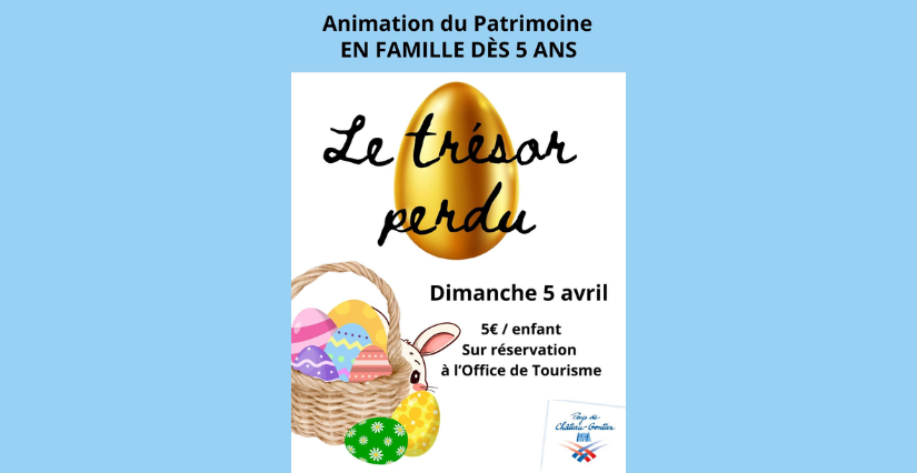 Chasse aux oeufs "Le trésor perdu", à partir de 5 ans, Château-Gontier 