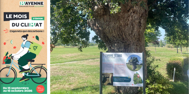 Le mois du climat "Visite du circuit biodiversité", en famille, golf de Laval, Changé