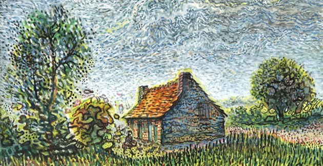 Paysage d'automne // visite-atelier pour enfants de 4 à 12 ans // Musée Robert Tatin, Cossé-le-Vivien