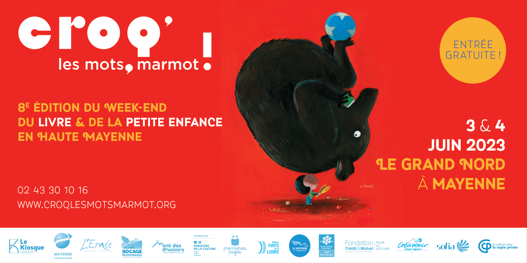 Festival "Croq' les mots, marmot !", en famille, Mayenne