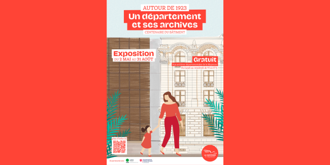 Exposition "Autour de 1923 : un département et ses archives ", en famille, Les archives départementales de la Mayenne, Laval