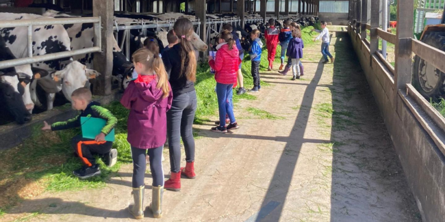 Visite de la ferme pédagogique du Coudray, en famille, St-Germain-de-Coulamer