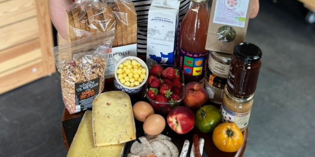 L'automne à la ferme, le magasin Le Champ des Saveurs, Craon
