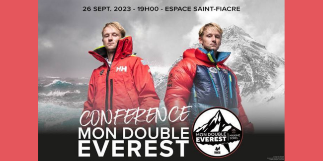 Conférence "Mon double Everest - Maxime Sorel", Château-Gontier-sur-Mayenne
