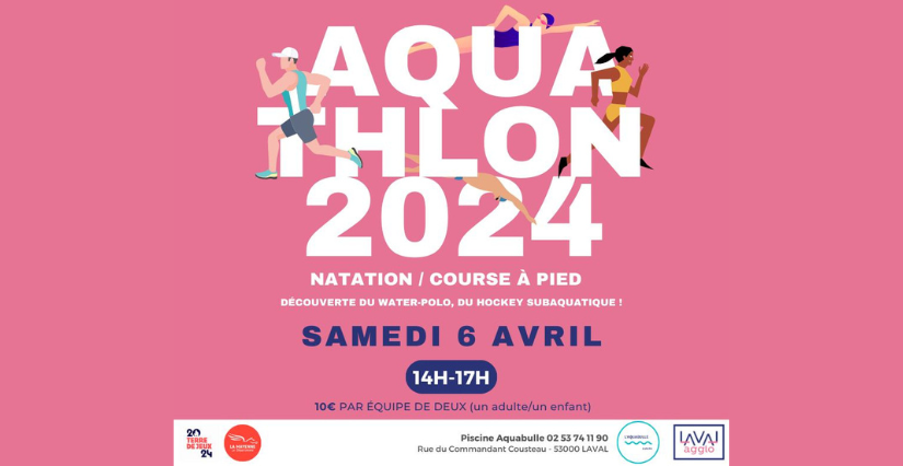 Aquathlon 2024 - 1ère édition, en famille, Aquabulle, Laval