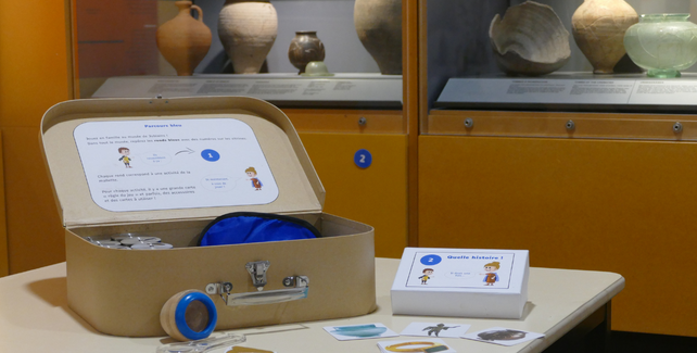 Les "mallettes famille", pour visiter le musée archéologique de Jublains avec les enfants