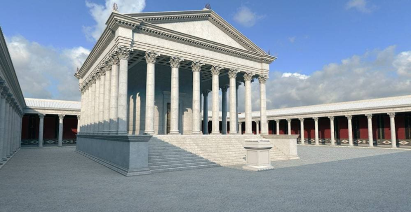 Le temple de Jublains en réalité virtuelle, en famille au Musée archéologique de Jublains