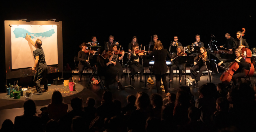 "Symphonie pour Doudous", concert dessiné avec les petits au Théâtre des 3 Chênes à Loiron-Ruillé