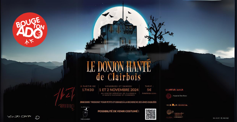 Le Donjon Hanté de Clairbois, à partir de 12 ans, Ste Suzanne