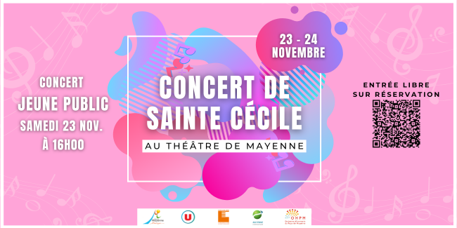 Concert jeune public de la Sainte Cécile, par l’Orchestre d’Harmonie du Pays de Mayenne