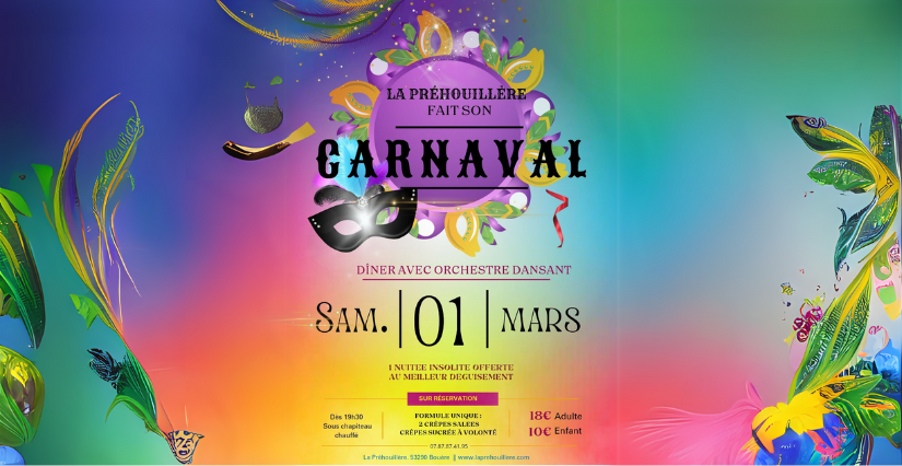 La Préhouillère fait son Carnaval, en famille, Bouère