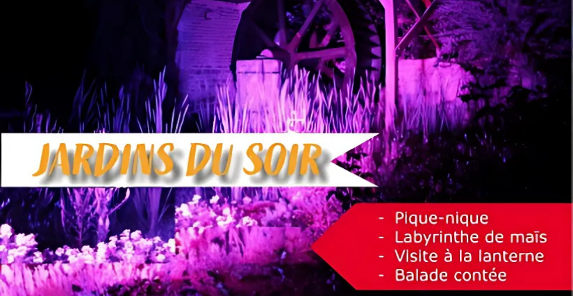 © Jardins des Renaudies Affiche Jardins du soir