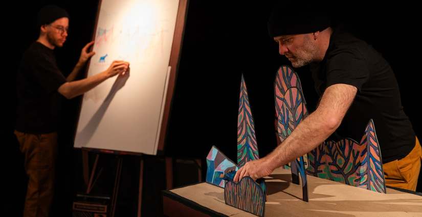 Marionnette, dessins "L’Ours", dès 6 ans, festival Pupazzi, Théâtre de Laval