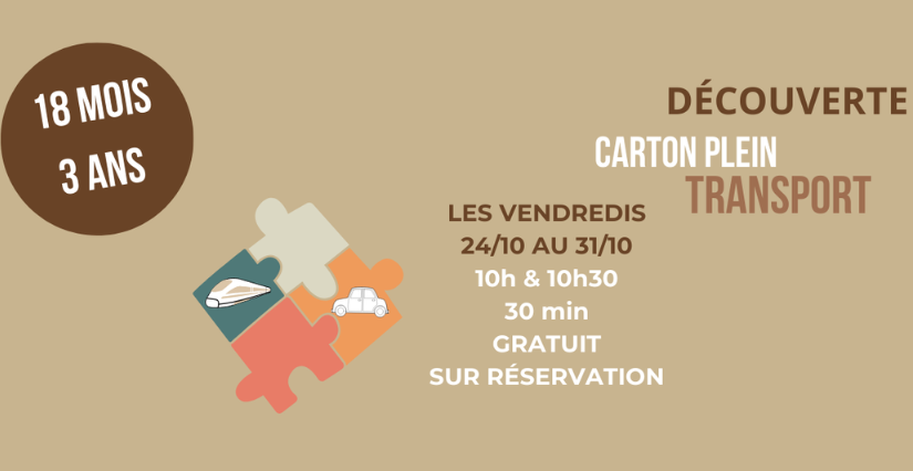 Animation tout-petit "Carton plein / transport", MANAS, Laval