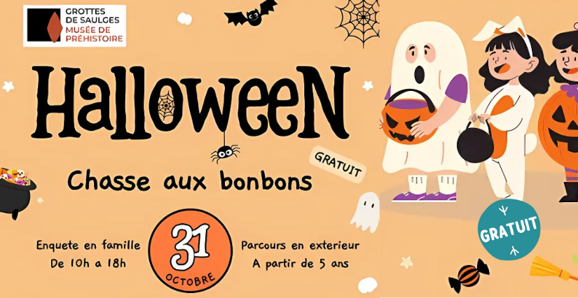 Halloween en famille, dès 5 ans, musée de Préhistoire, Thorigné-en-Charnie