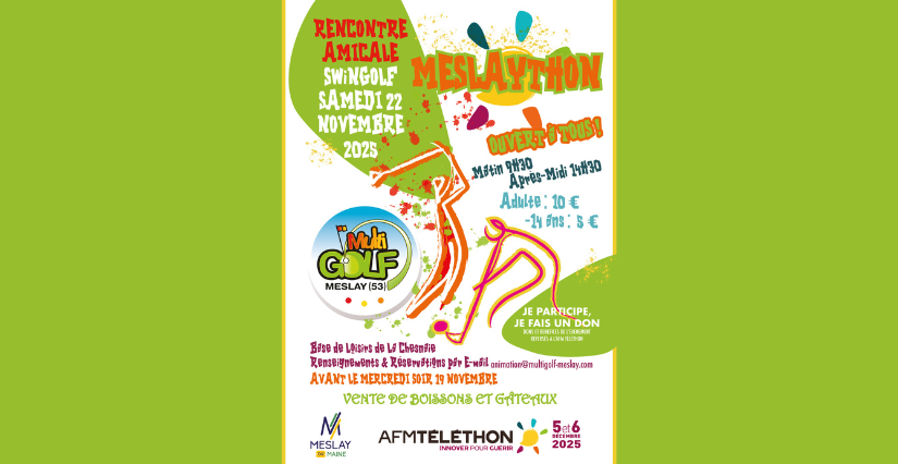 Le MultiGolf se mobilise pour le Téléthon, Meslay-du-Maine