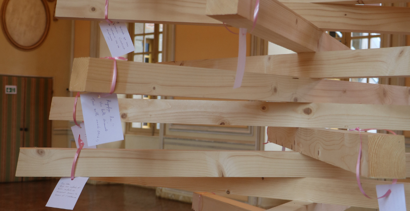 L'arbre à vœux, en famille, Château de Carrouges (Orne)