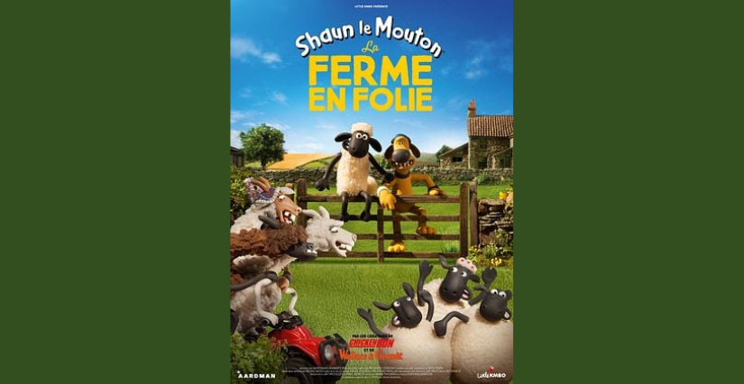 Séance Je découvre le cinéma "Shaun le mouton, la ferme en folie", à partir de 4 ans, Cinéville, Laval
