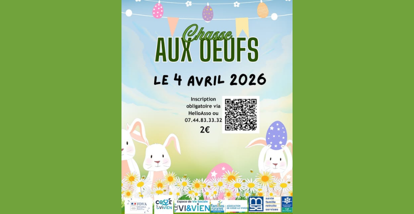 Chasse aux œufs au parc de Cossé-le-Vivien ! 