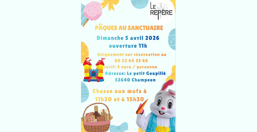 Chasse aux œufs de Pâques, Association le Repère-Pat'à Foin Kid's, Champéon