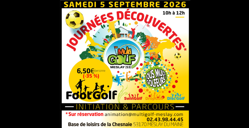 Journée découverte du FootGolf au MultiGolf de Meslay-du-Maine