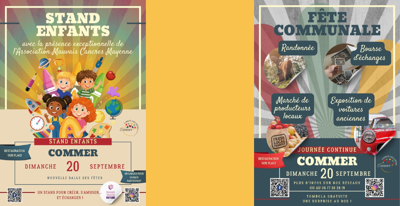Fête communale de Commer, en famille