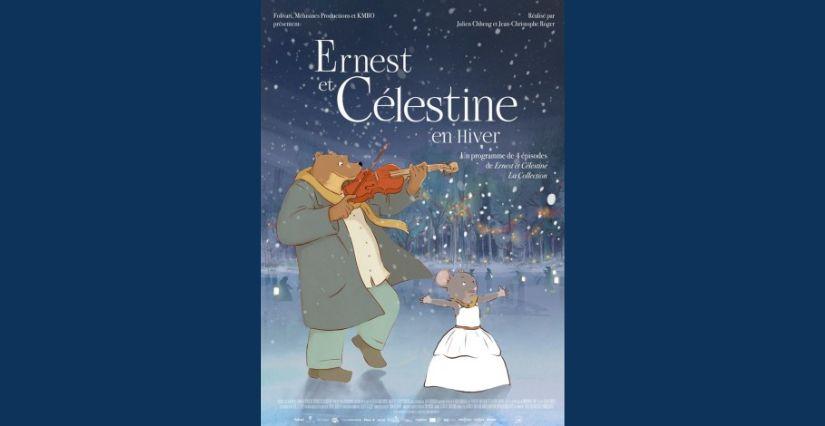 Séance Je découvre le cinéma "Ernest et Célestine en hiver", dès 3 ans, Cinéville, Laval