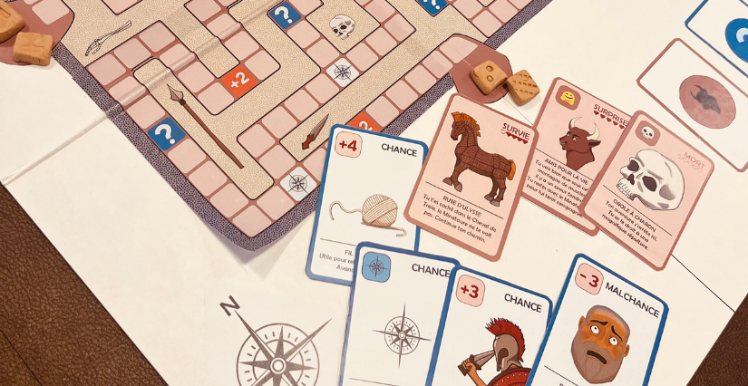 Jeu de plateau + atelier : "A la recherche du minotaure", 7-11 ans, musée archéologique de Jublains