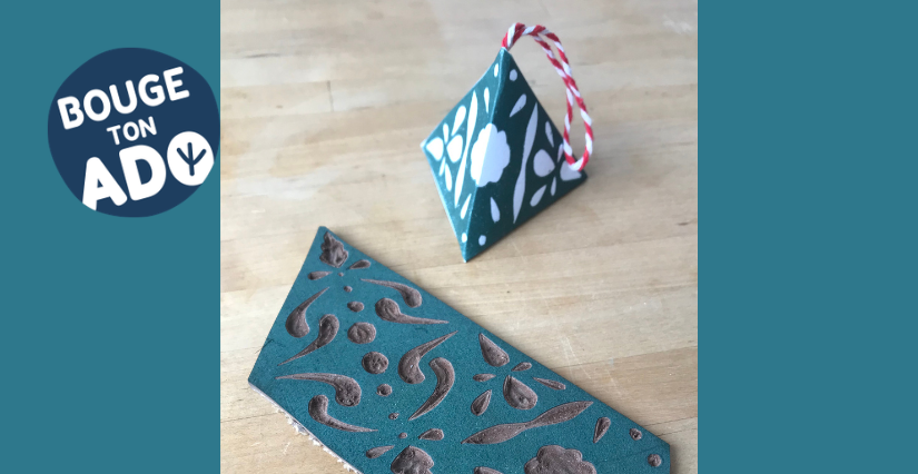 Atelier décoration de Noël en linogravure, à partir de 12 ans, Forum des Métiers d'Art de Jublains