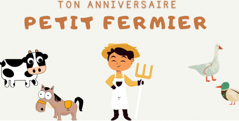 Printemps à la ferme "Ton anniversaire petit fermier" à la ferme de la Préhouillère, Bouère enfant Mayenne