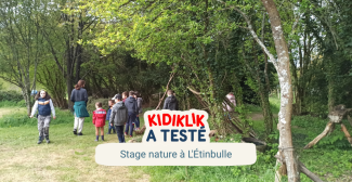 REPORTAGE : les enfants participent à un stage au cœur de la Nature à L'Étinbulle